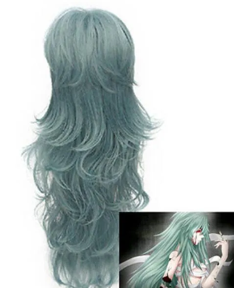 LIVRAISON GRATUITE + + Tokyo Ghoul Blue Wavy Anime Perruques Eto Sen Takatsuki Cosplay perruque avec capuchon