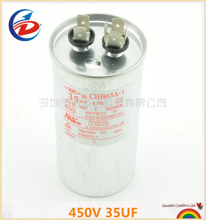 Wholesale CBB65 Air Conditioning Capacitor 35UF 450V Compressor Start