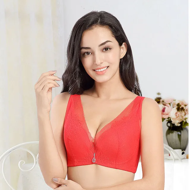 Full Cup Thin Underwear Small Bra Plus Size Wireless Adjustable Lace WomenS Bra  Breast Cover B C D Cup Large Size Lace Bras New From Firststop998, $17.75