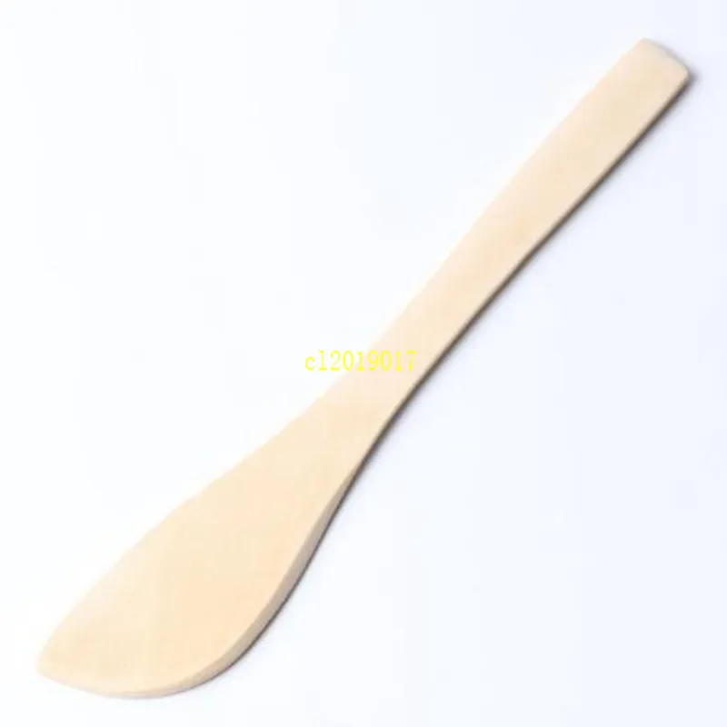 1000pcs Eco-friendly stoviglie in legno massello maschera di legno coltello guacamole formaggio crema di burro gnocco coltello