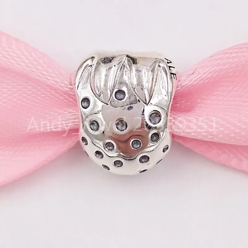 Andy Jewel Authentic 925 Sterling Silver Pärlor 20 -årsjubileum Strawberry Sterling Charm Charms Fits European Pandora Style smycken armband