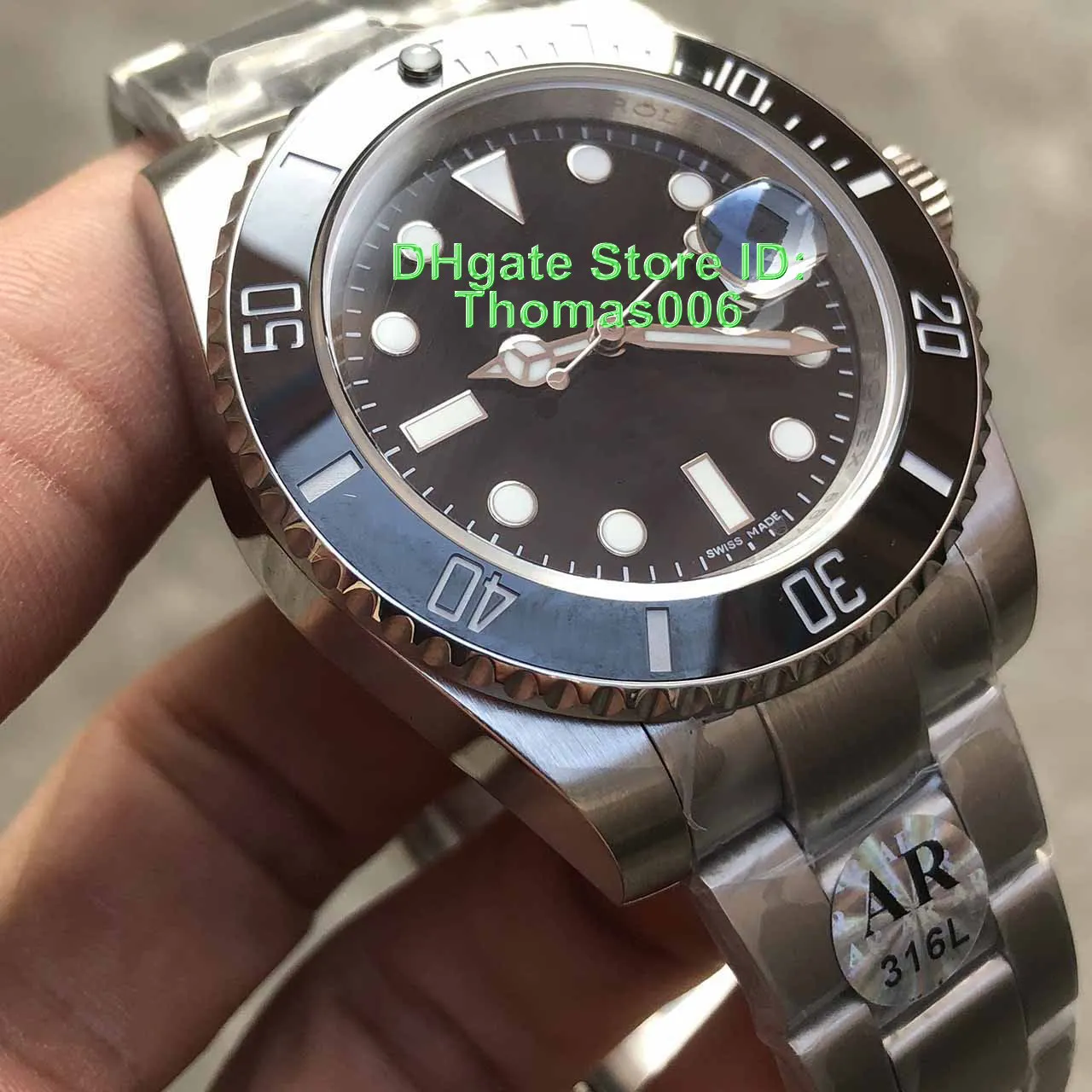 AR New Best Quality Watches 116610 2813 Automatic Green Dial
