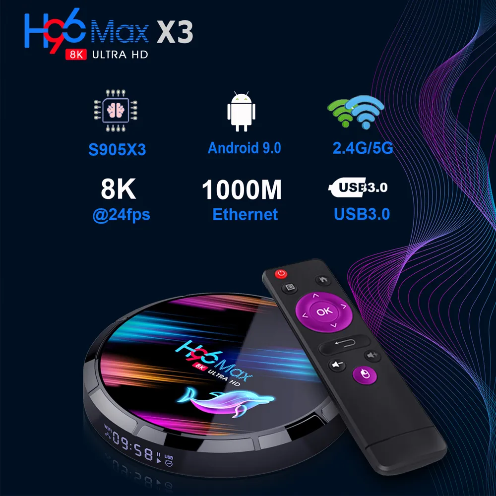 2023 NUOVO TV Box Android 13. Smart TV Box 4G 64 GB 8K H96 MAX