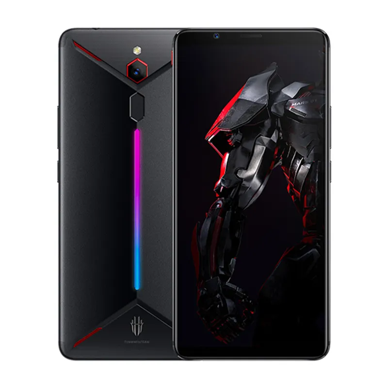 ZTE ORIGINAL NUBIA RED MAGIC MARS 4G LTE CELL 8GB RAM 128GB ROM SNAPDRAGON 845 OCTA CORE ANDROID 6.0 "スクリーン16MP AI 3800MAHフィンガープリントIDスマートゲーミングモバイル12