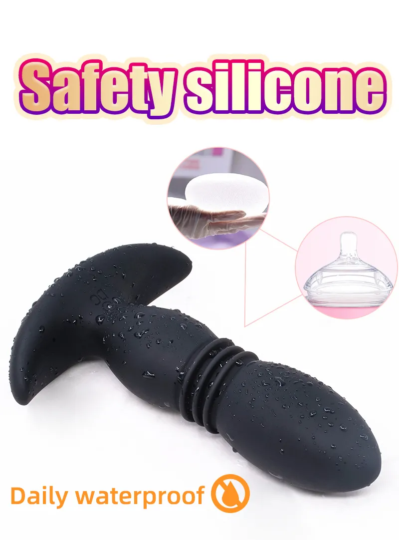 Plug anale a spinta con telecomando per stimolazione prostatica_voghion.com