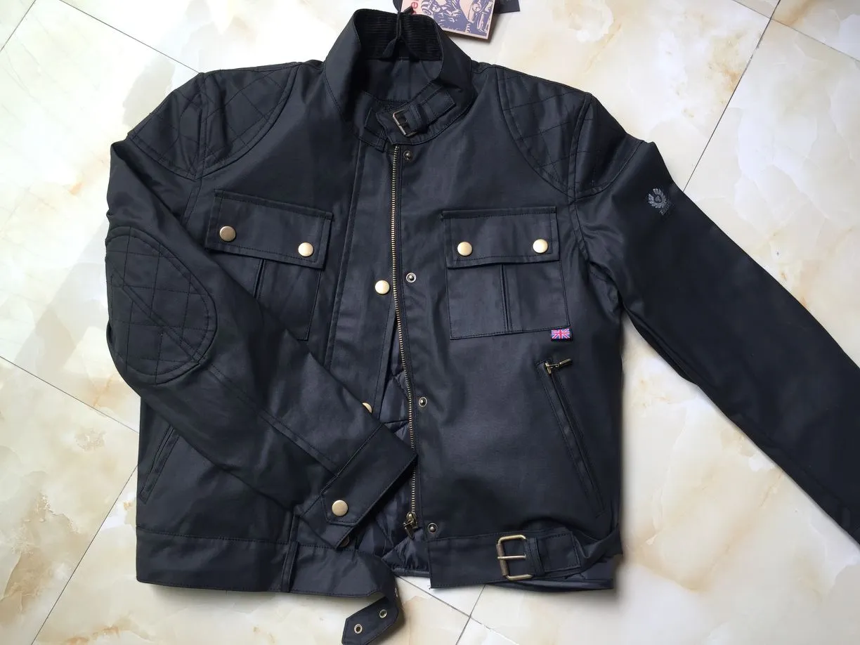 Męska marka Designer Kurtka Mężczyźni Wodoodporna Kurtka Motocyklowa Winter Casual Male Punk Coat Casual Vintage Wiatrówka