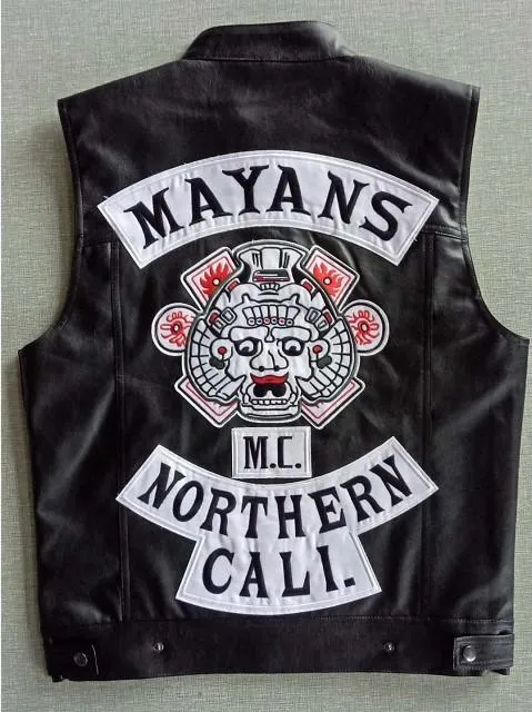 Leeds playa enfocar Mayans MC Motocicleta Punk Locomotora Cuero De PU Chaleco Negro Hombres Ropa De Moda Abrigo Negro De 11,3 € | DHgate Leeds playa enfocar Mayans MC Motocicleta Punk Locomotora Cuero De PU Chaleco Negro Hombres Ropa De Moda Abrigo Negro De 11,3 € | DHgate