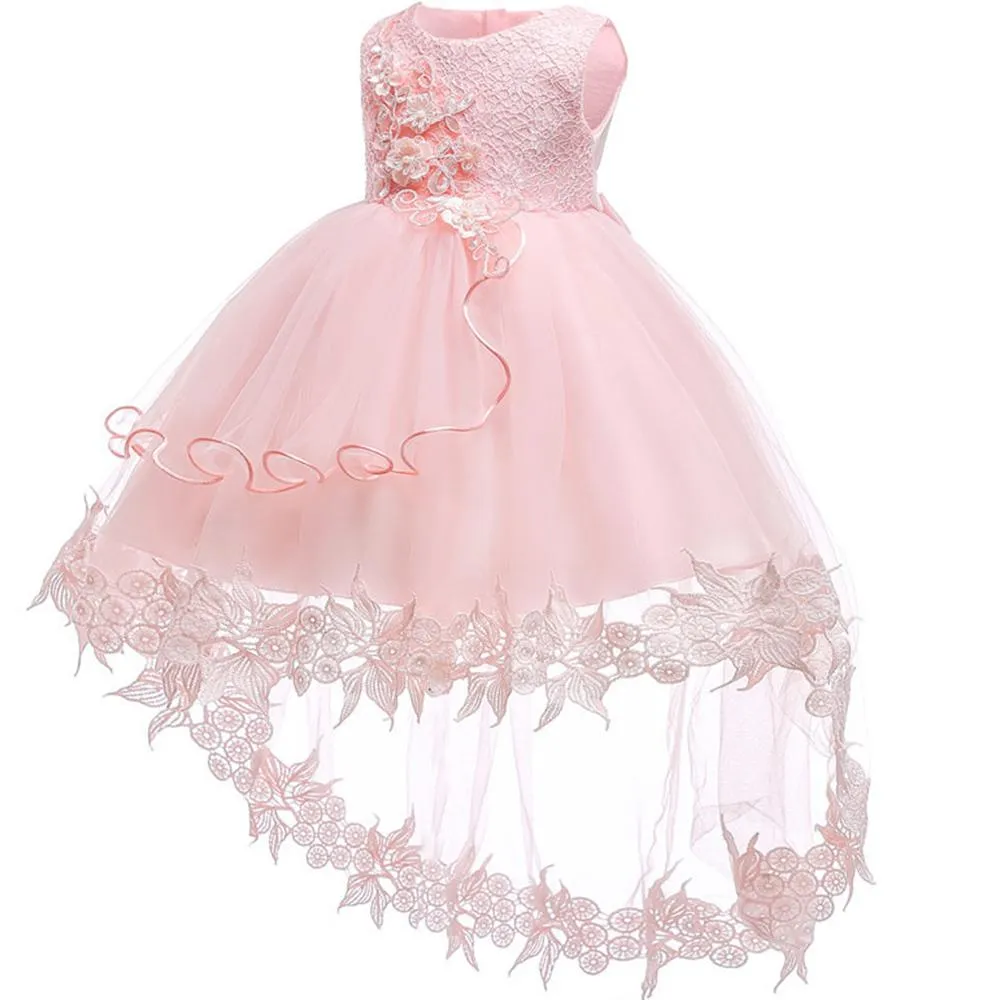 Robe de fille de fleur pour mariage bébé fille 0-2 ans tenues d'anniversaire filles robes de première Communion enfants fête baptême