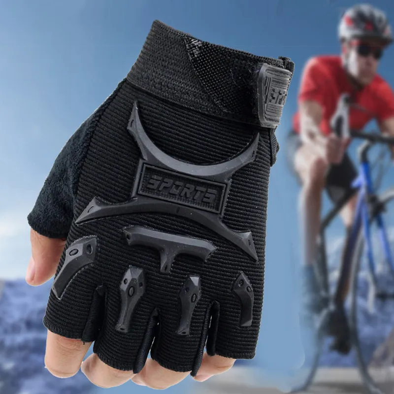 New Kids Junior Cycling Gloves Outdoor Sport Road Bike Mountain Bars Bars Seal Gloves Fit Boy Girl Youth Age 2-13 Half Half Finger