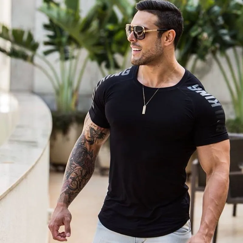 Compression Skinny Muscle Fit T Shirts For Men Ideal For Running, Gym, Fitness  Training, Crossfit, And Bodybuilding Brand Clothing From Cookki, $24.31