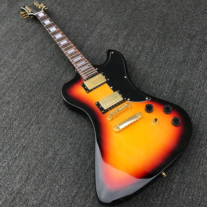 Ny stil 2023 Tobak Sunburst Rd Electric Guitar Högkvalitativ mahogny guldmaskinvarublock Inlay tillverkad i Kina fabriksuttag