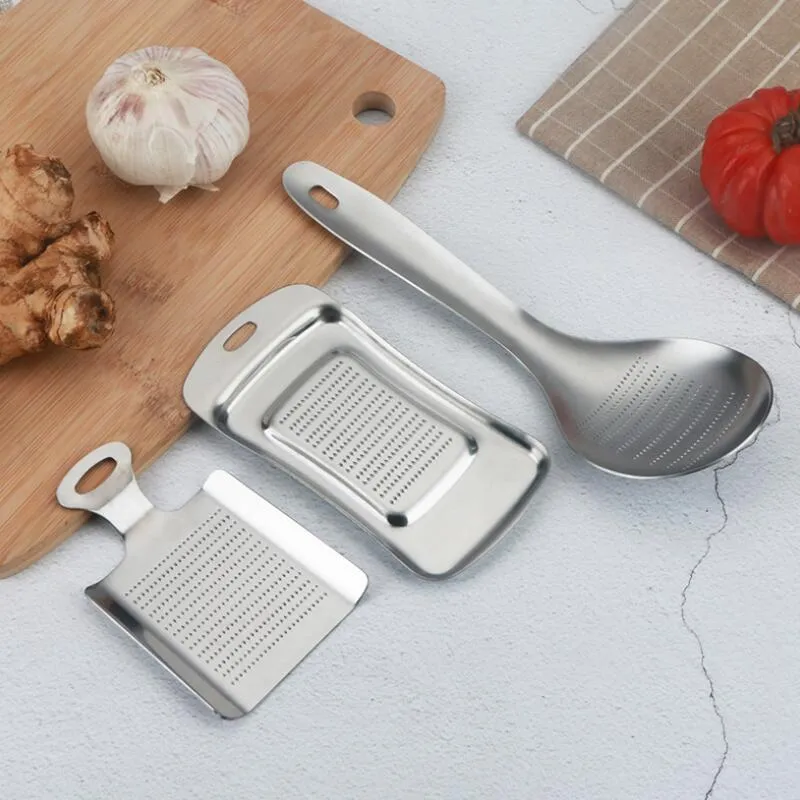 Aço cozinha Gadgets inoxidável Ginger Imprensa Crusher Mini Alho Grater Slicer Wasabi Chopper Cortador de cozinha Tools LX8816