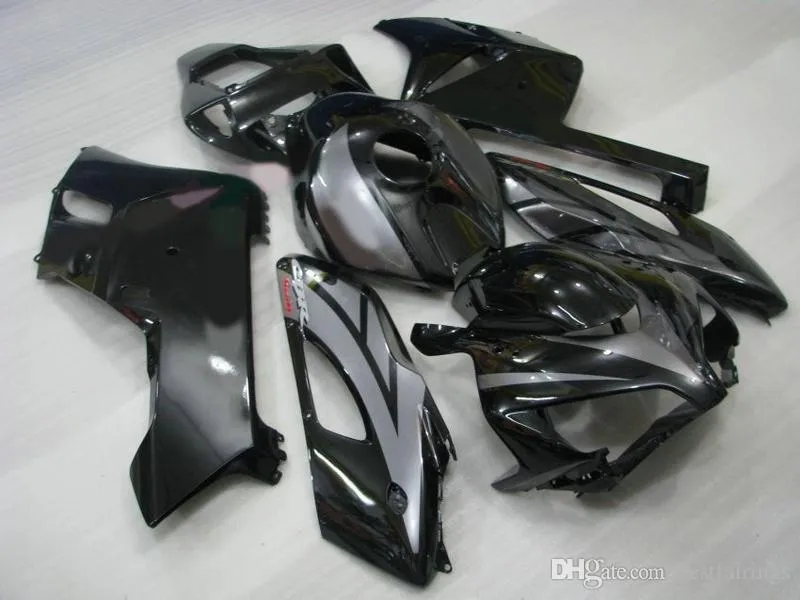 Injektionsformmissioner för Honda CBR1000RR 2004 2005 Glänsande svart Fairing Kit CBR 1000 RR 04 05 QW22