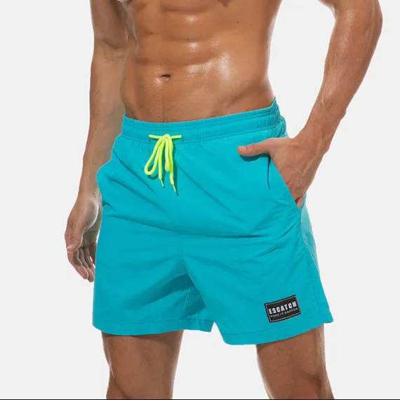 Escatch Boardshorts Uomo Beach Board Shorts Quick Dry Nuoto Costumi da bagno corti Uomo Bermuda Surf Costumi da bagno Fodera in rete Fodera C19040801