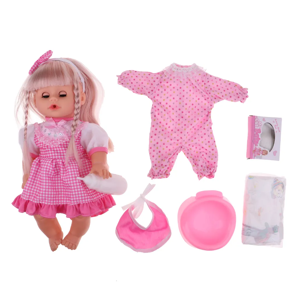 Fun Play Furniture Toy Mini Reborn Doll Tableware & Baby Girl Doll for Mellchan Baby Dolls Accessories Creative Gifts Toys