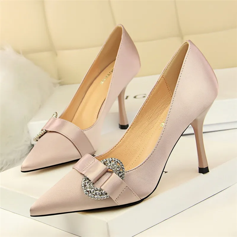 italian shoes women designers brand heels women pumps rhinestone heels stiletto sexy shoes crystal shoes high heels women zapatos de mujer