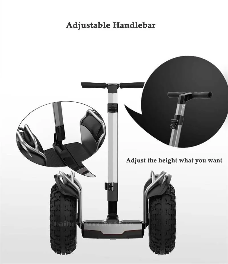 Daibot Offroad Hoverboard: Dual Motor Self Balancing Scooter With Bluetooth  Speaker, 19 Inch Wheels, 60V 1200W Electric Motor For Adults From Imeile,  $1,639.99