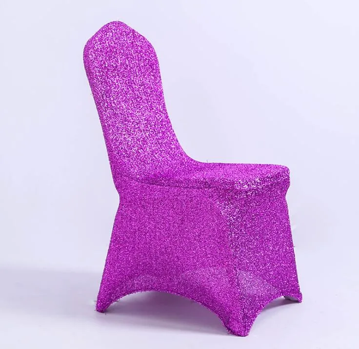 Purple spandex chair covers deals