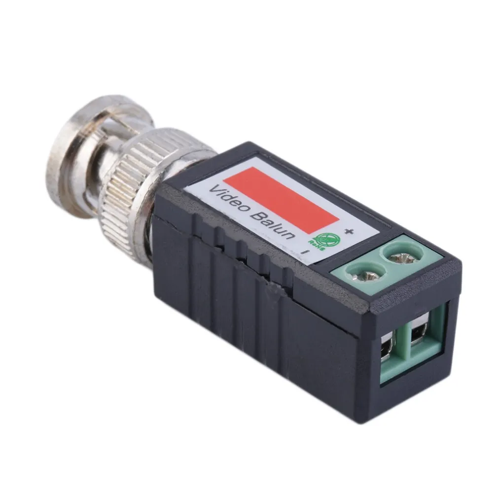 10 Pairs CCTV Video Baluns - BNC To UTP Adapters For HD-TVI, AHD, CVI Cameras