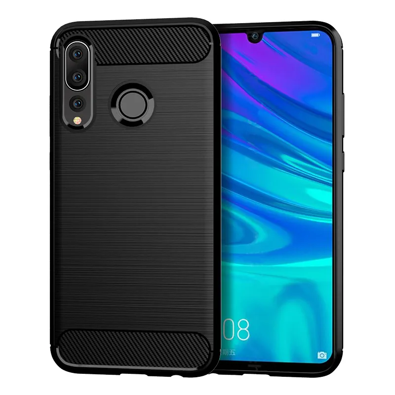 1.5mm 탄소 섬유 질감 슬림 갑옷 닦 았던 TPU 케이스 커버 Huawei Nova 5i Nova 5i Pro Mate 30 Lite Mate 30 Pro P20 Lite 2019 100pcs / L