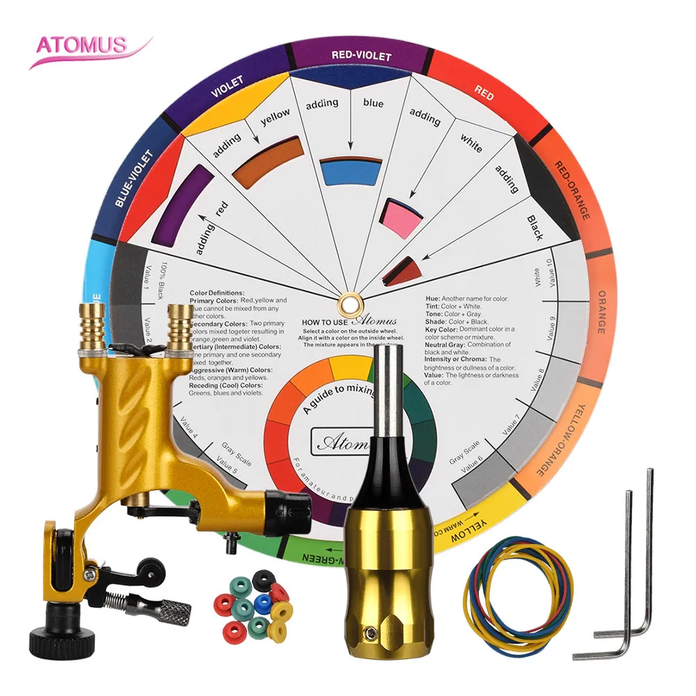 Kit per macchine rotative per tatuaggi con penna a motore rotativo per fodera e shader Set Strumenti per cartucce per penne per tatuaggi Trucco permanente