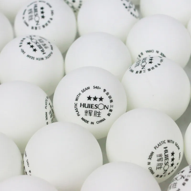 Huieson 100pcslot Environmental Ping Pong Balls ABS Plastic Table Tennis Balls Professional Training Balls 3 Star S40+ 2 (2)