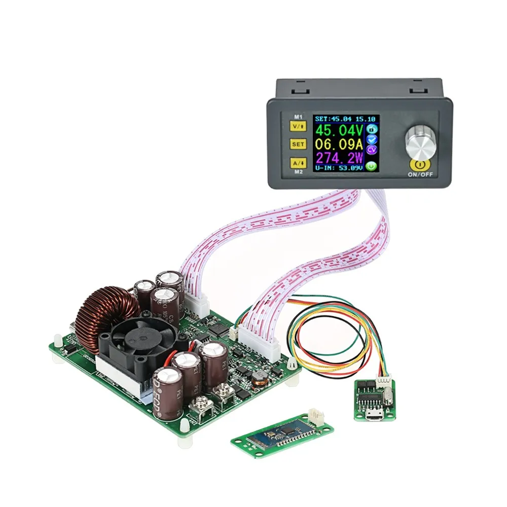 Freeshipping LCDデジタルプログラマブルコントロールバックブースト電源モジュール定電圧電流DC 0-50.00V / 0-20.00A出​​力DPS5020
