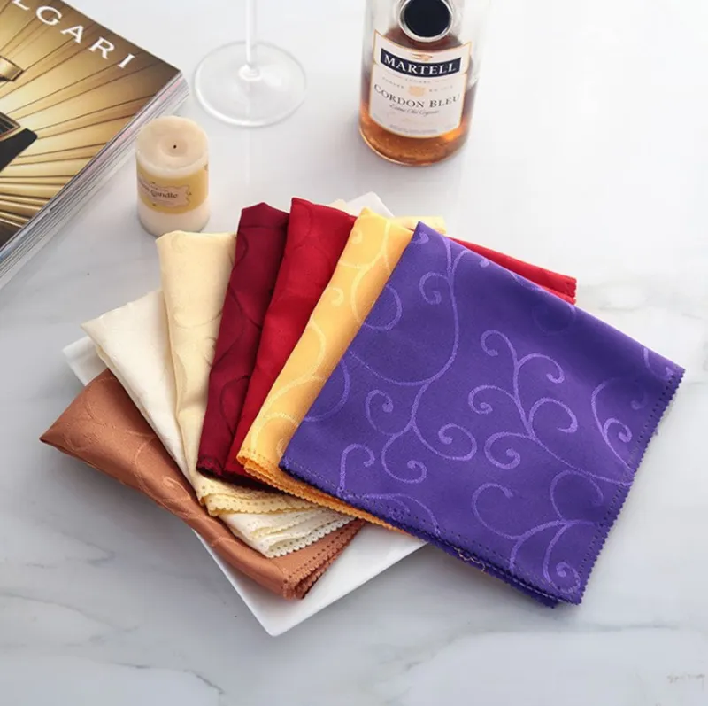 Jacquard Cloth Napkins By Damask Elegant Table Decor For Home Dining