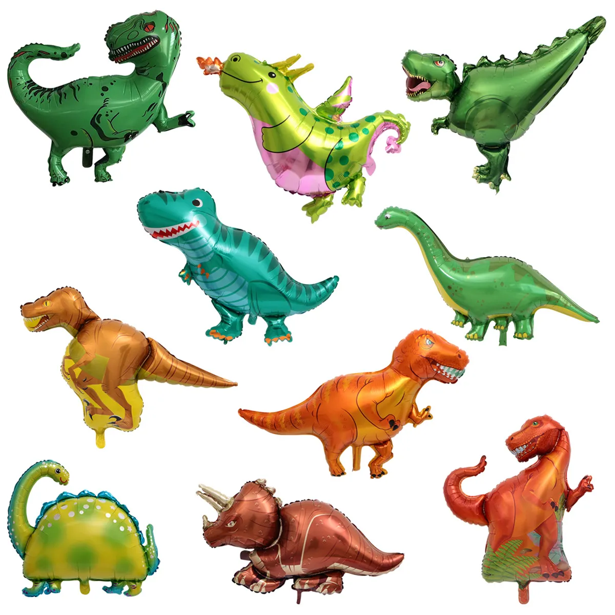 Balões De Folha De Dinossauros Para Crianças Balões De Hélio Gigante