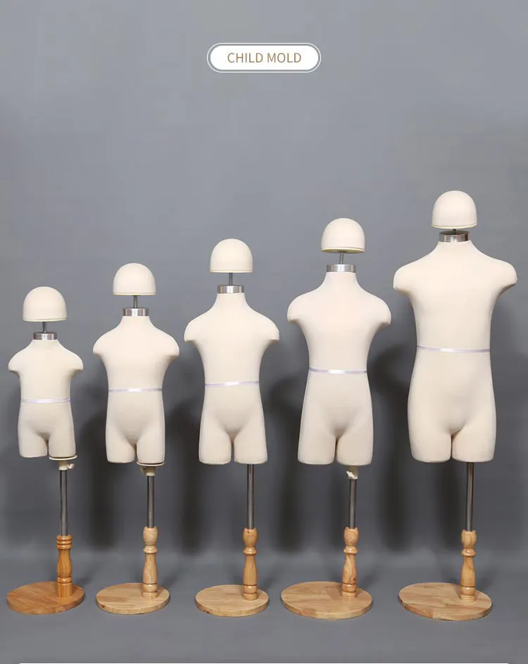 Högkvalitativ barnhatthylla Skärmhylla Modell Barnkläder Hela kroppen Mannequin