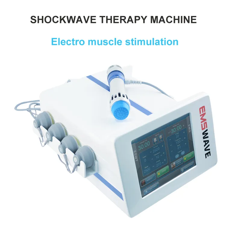 Yüksek Frekans Ortopedi Akustik Şok Dalga Terapisi Makinesi EMS Kas Stimülasyonu Shockwave Cihazı