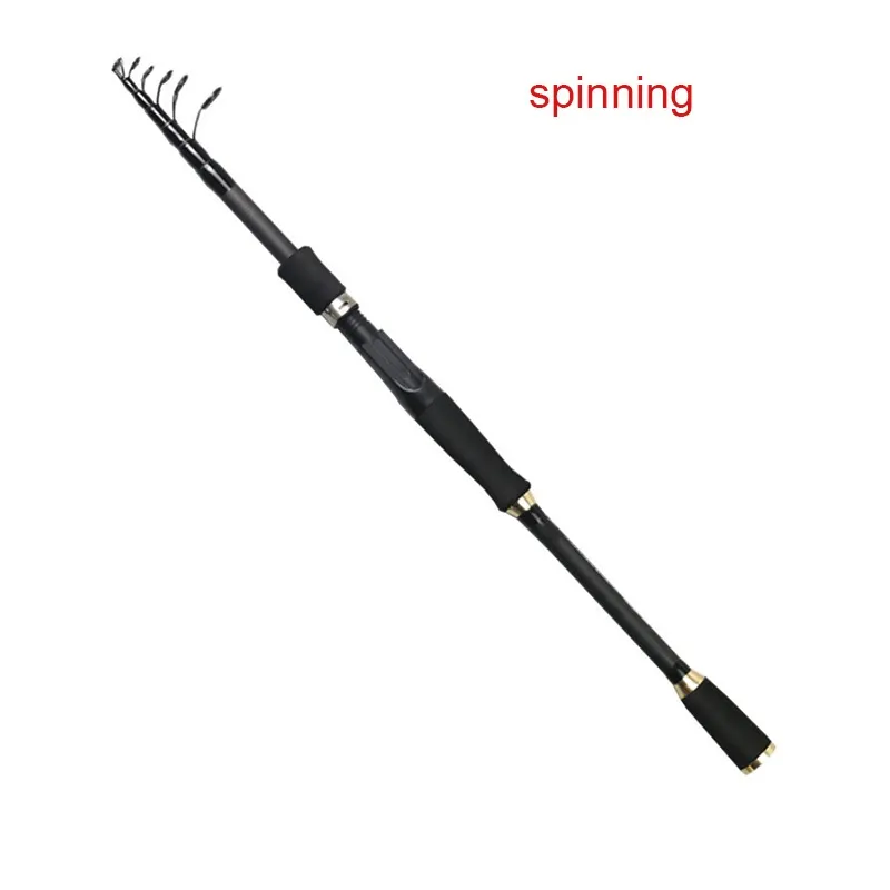 Fishing Rod Carbon Fiber Ultralight Fishing Pole Portable Spinning