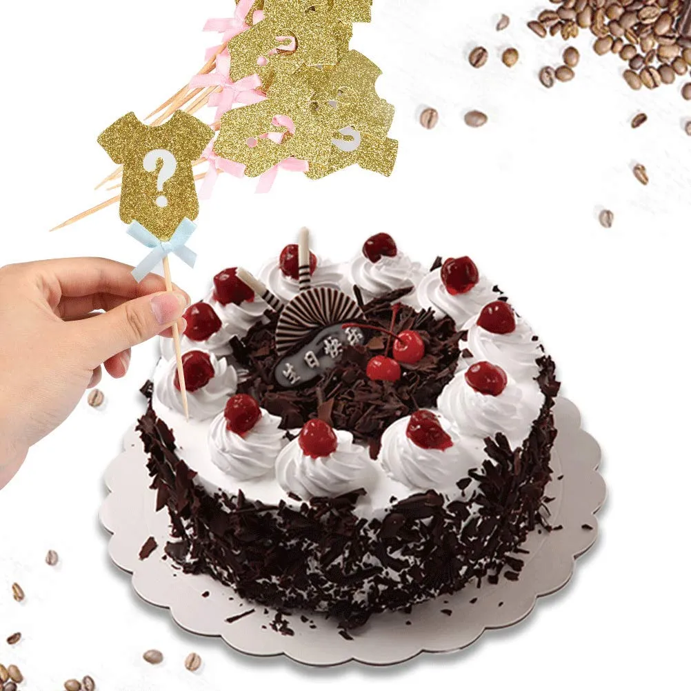 48 Pieces Baby Shower Cupcake Toppers For Girls Glitter...
