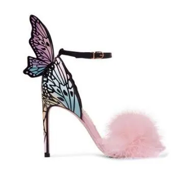 Sophia Webster Butterfly Wings Women High Heels Sandals Summer Shoes Wedding Prom Party Pumps9234479