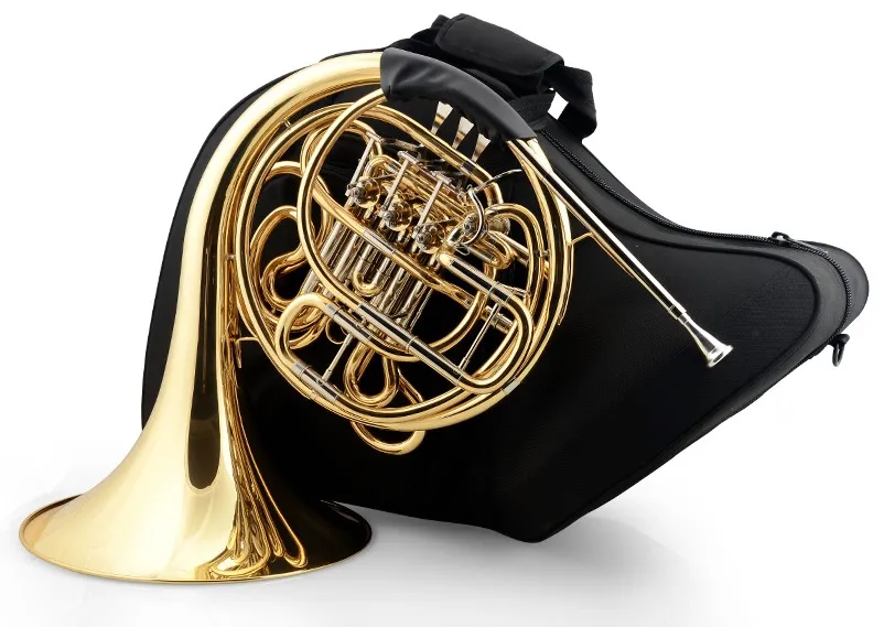 Professional Duplo French Horn F / Bb 4 teclas de bronze com frete grátis