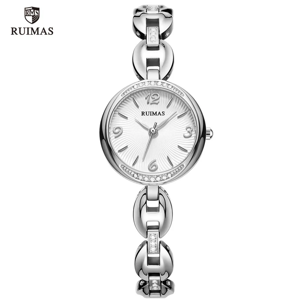 2020 RUIMAS luxe montres à quartz femmes Bracelet en argent élégant montre-bracelet dame femme montre étanche relojes de lujo para mujeres 596