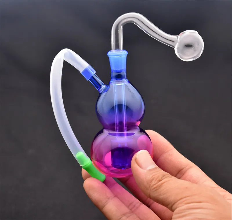 Glass Oil Burner Water Bong With Recycler Premium Pyrex Dab Rig For