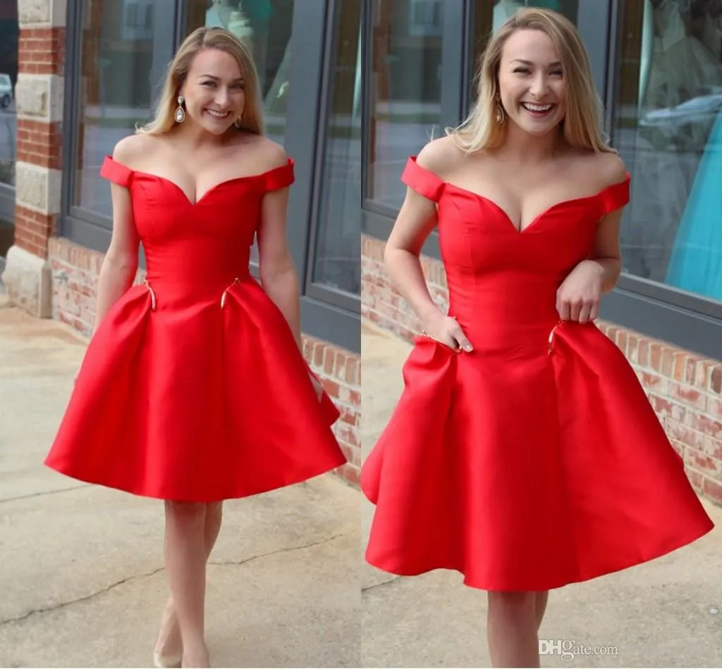 Short off shop shoulder gown
