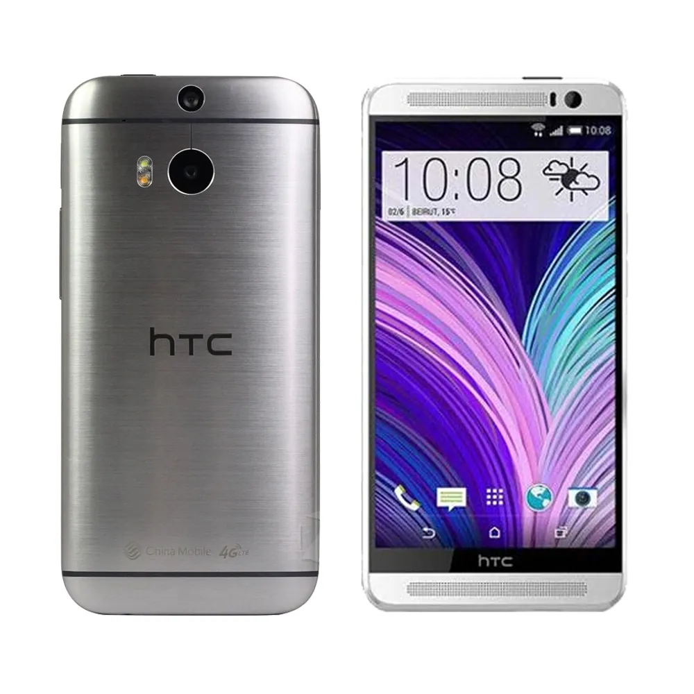 단장 한 원본 HTC 하나 M8 2GB RAM 32GB ROM QuadCore 안드로이드 4.4 WIFI GPS 5inch 3G WCDMA 전화 밀봉 상자