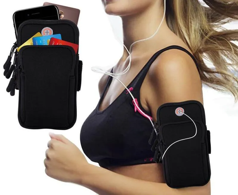Sport Armband Running Jogging Gym 4-6 tum Smartphones Running Arm Band Pouch Holder Bag Väska till Samsung Galaxy S9 Plus iPhone X Xiaomi