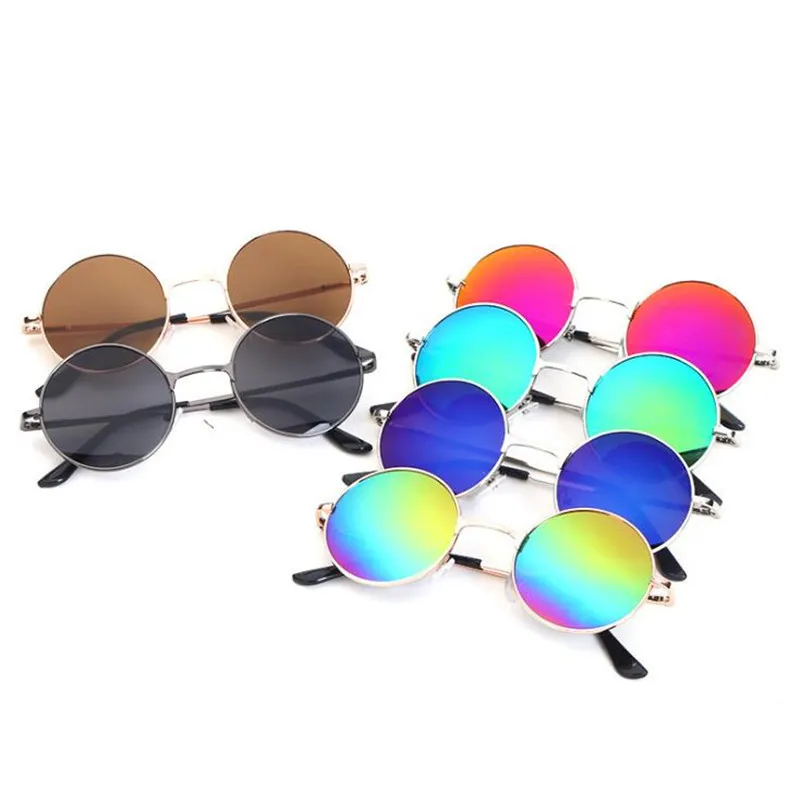 Vintage Round Frame Sunglasses: Kids Retro Style Sun Glasses  display picture 1