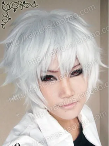 Gintama silver Aster Ivan Gilbert Prynne of Prussia Cosplay Party Wig Wigs