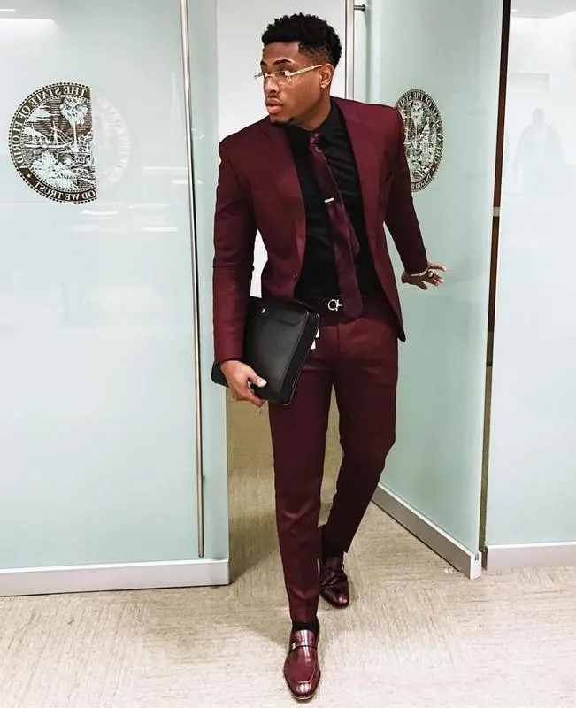 Mens suit jacket clearance burgundy