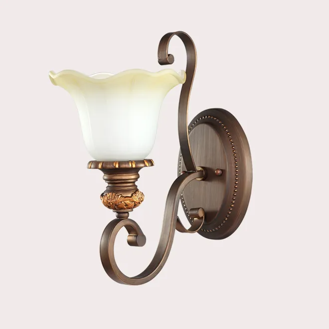 Wall Lamps European Antique LED Wall Light for Bedside Bedroom