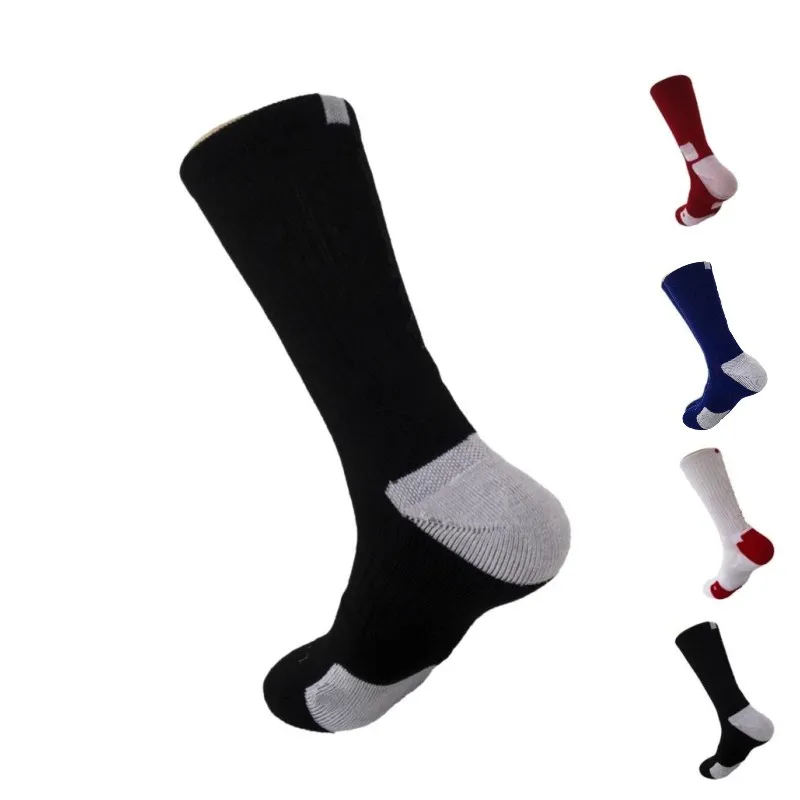 Herrstrumpor USA Professionella elitbasketstrumpor Lång knä Athletic Sport Socks Men Fashion Compression Thermal Winter Socks Wholesx40i