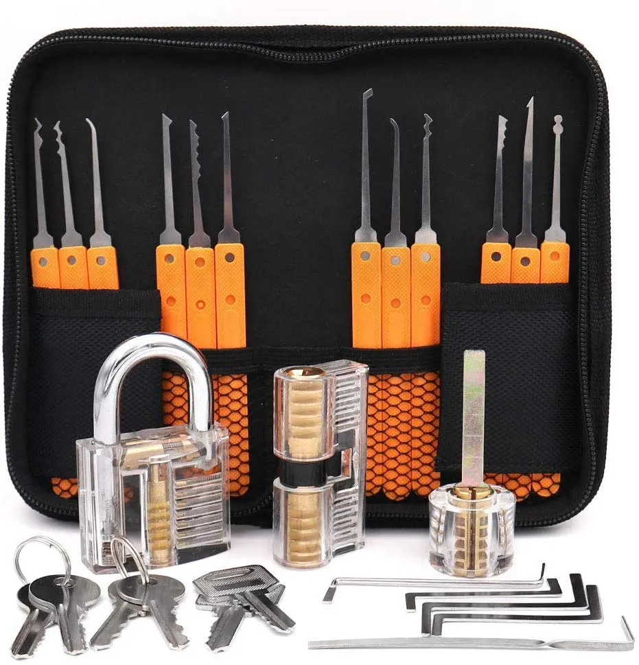 Lock Pick Set Lock Picking Set With 3 Transparent Training Lock Picking  Tools And Zip Case For Beginners And Lock Pickers Locksmith Tools From  Lockpicktool, $23.12