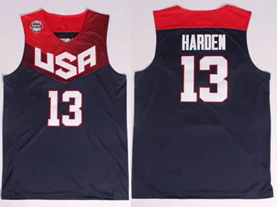2014 USA Dream Team 13 James Harden White Basketball Jersey Suits