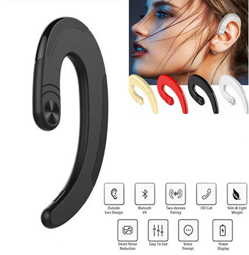Auricular Bluetooth Gancho Mono Manos Libres Y10 In-ear