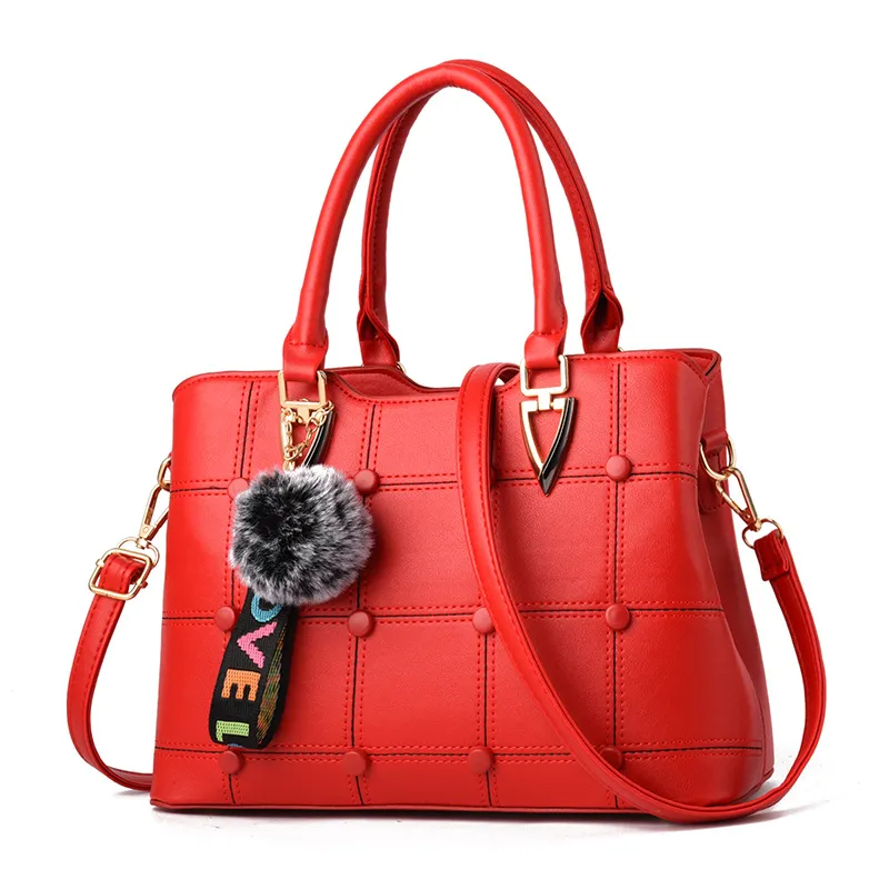 HBP Bolsos Bolsos Bolsos Bolsos De Mujer Bolso De Hombro De Cuero Bolso De Mujer Bolso De Mano Color Rojo