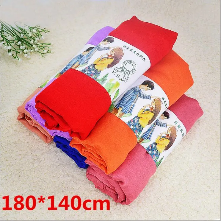 Solid Scarf Gull Sunscreen Scarves Bawełniane Pościel Candy Kolor Okładki Lato Plażowy Ręcznik Szal Główny Pashmina Moda Bandana Sarong C7315